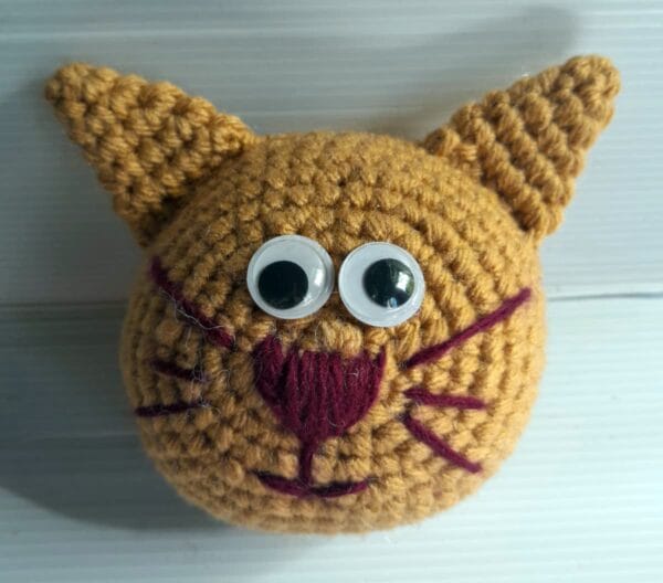carita tejida del gatito amigurmi