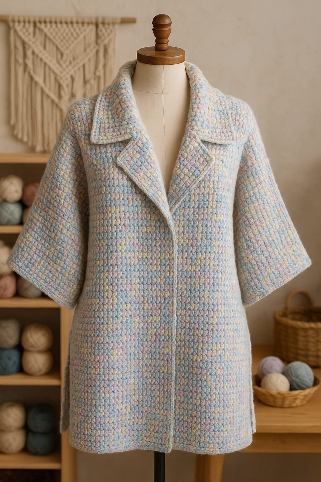 kimono tejido a crochet