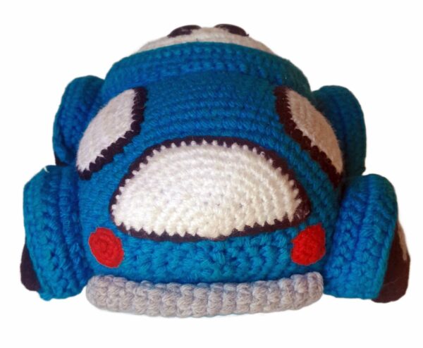 Autito Amigurumi Azul Hecho a Mano – Juguete Tejido Ideal para Regalar - Image 3