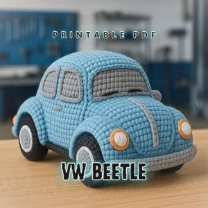 auto escarabajo amigurumi tejido a crochet