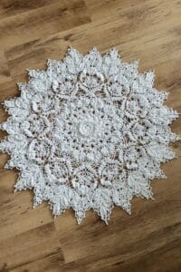 tapete redondo tejido a crochet