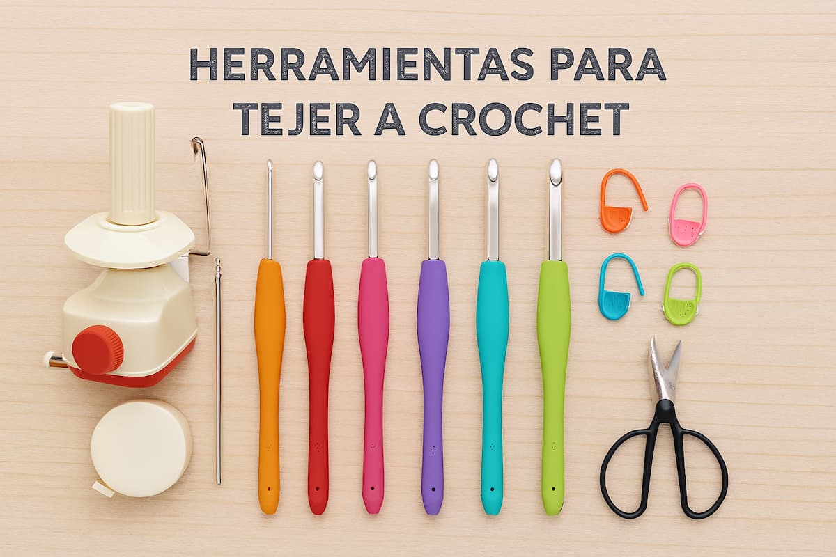 herramientas para tejer a crochet