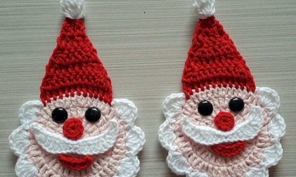 colgante plano de papa noel 