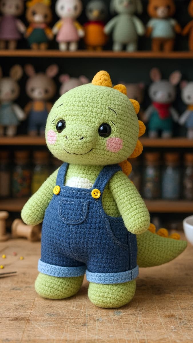 Dino Bruno Amigurumi