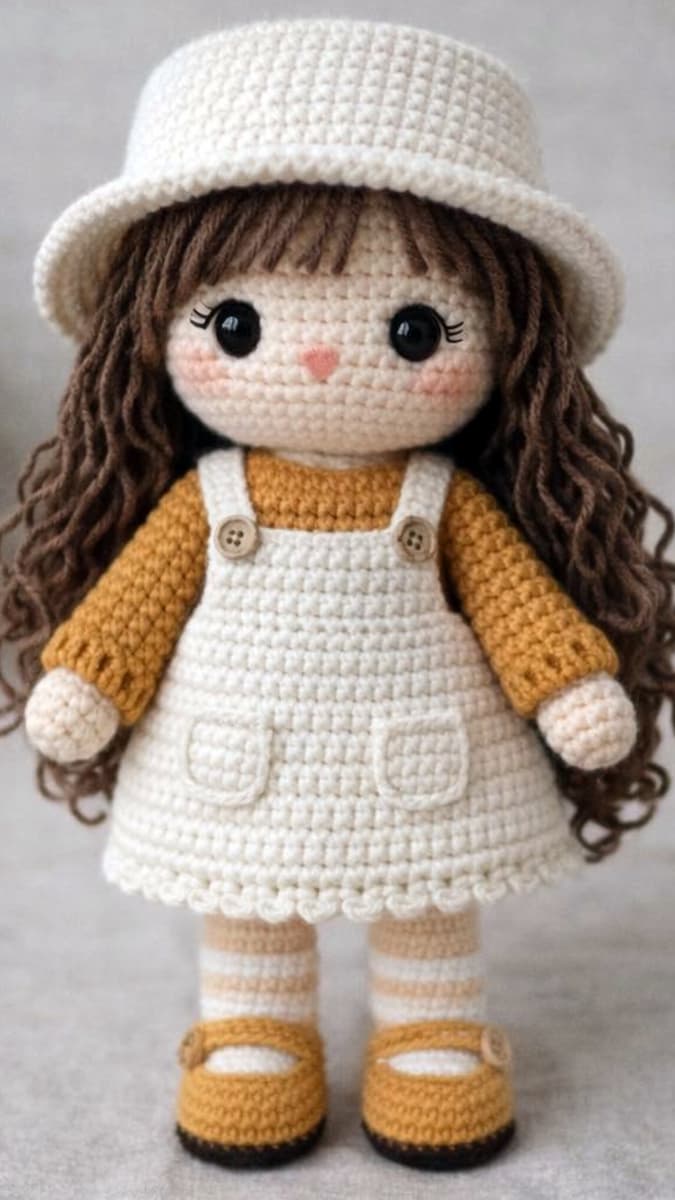 Amigurumi with bucket hat