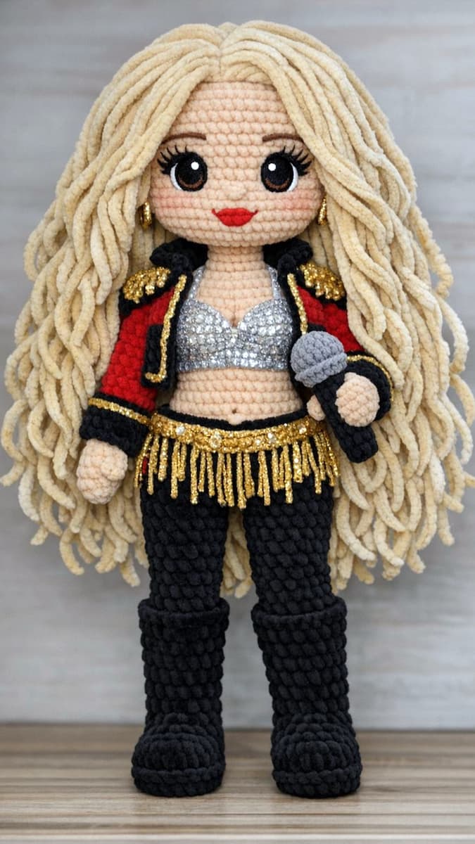 Colombian singer amigurumi