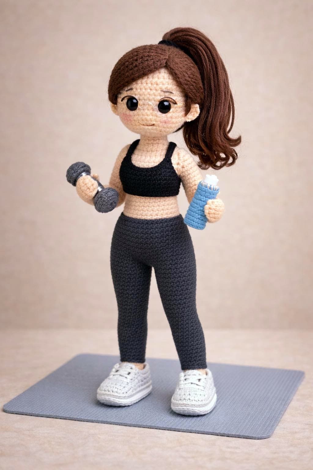 Boneca Amigurumi Fitness