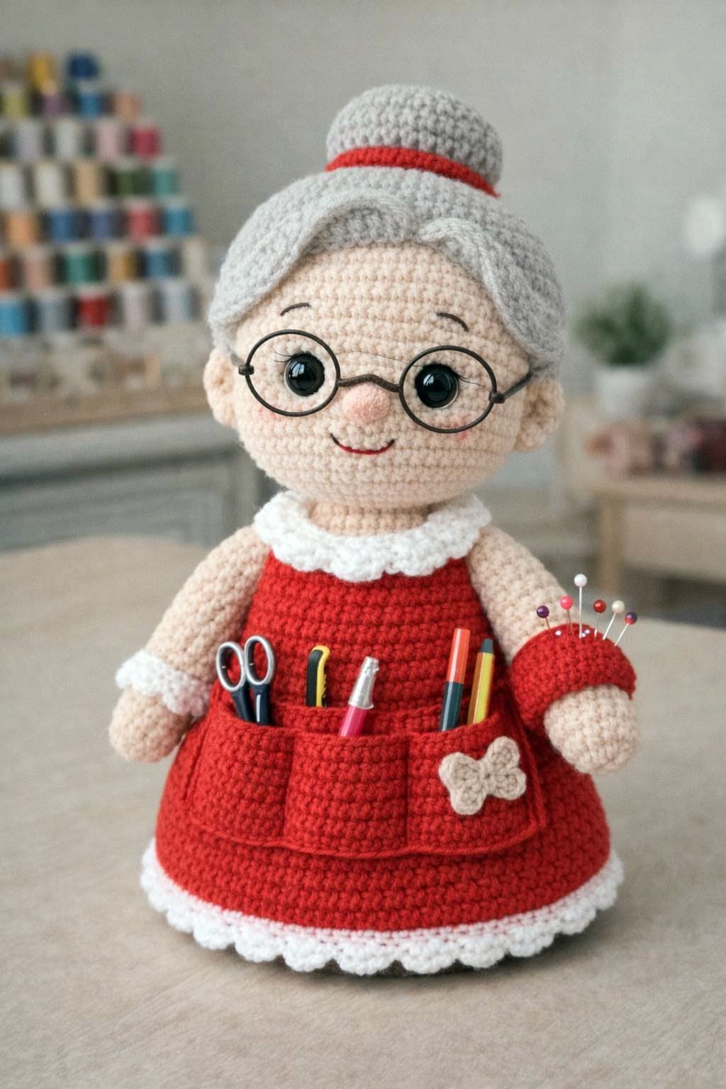 amigurumi vovó em crochê