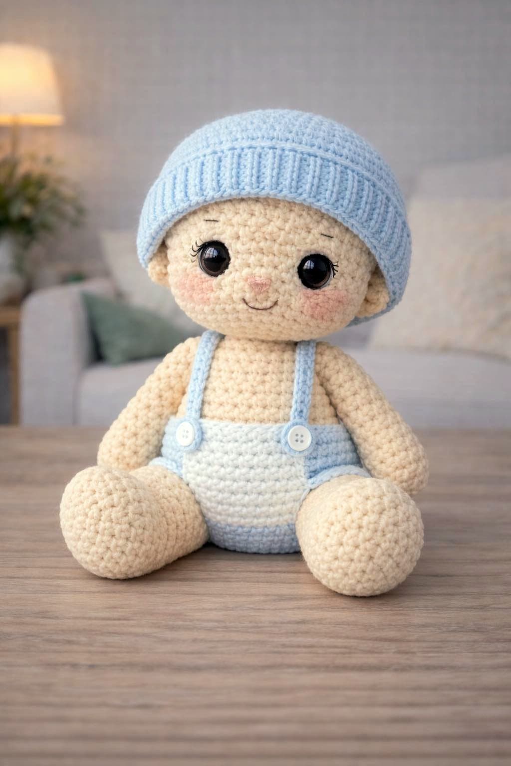 bebê amigurumi de crochê