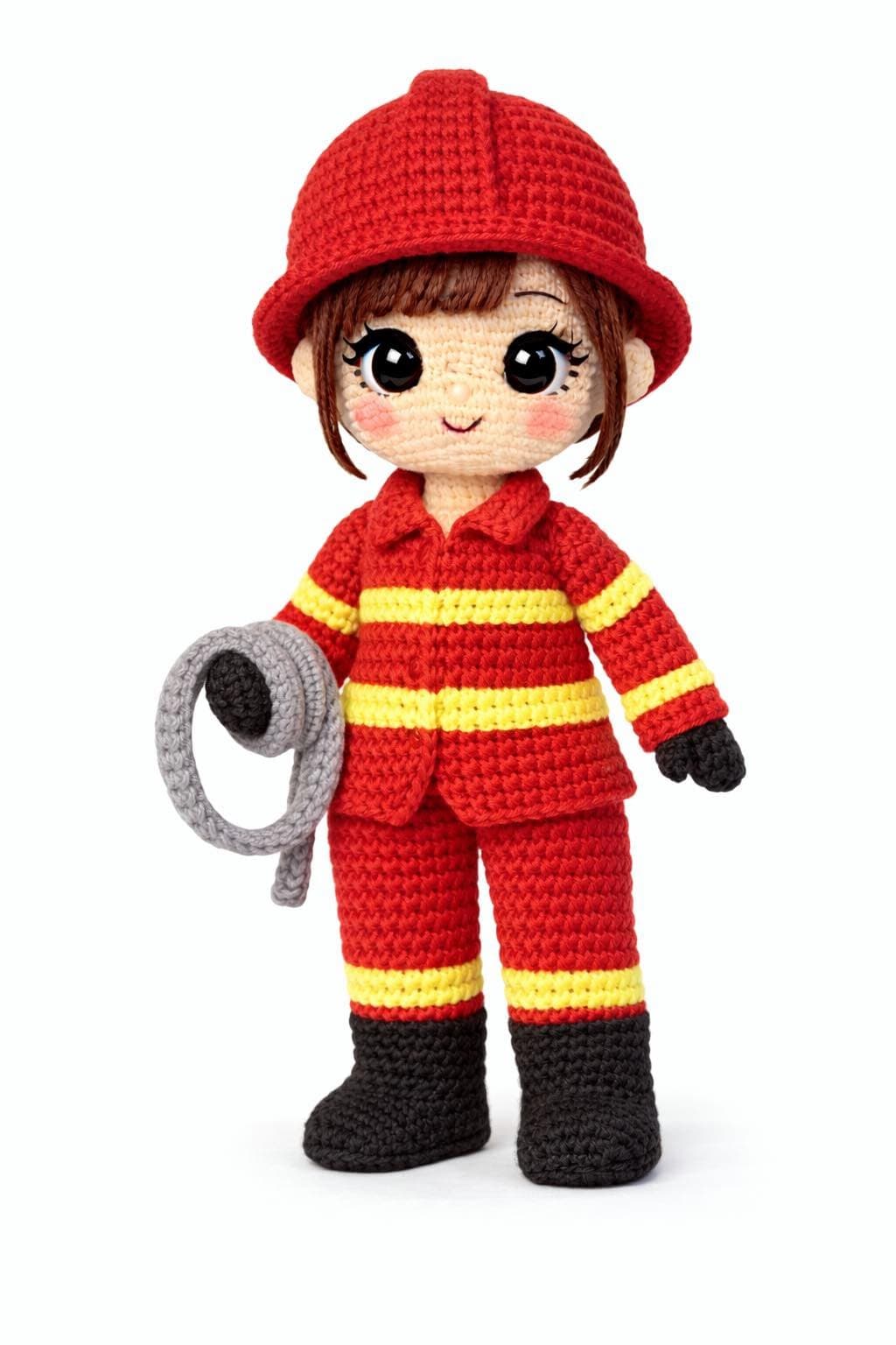 bombeira amigurumi