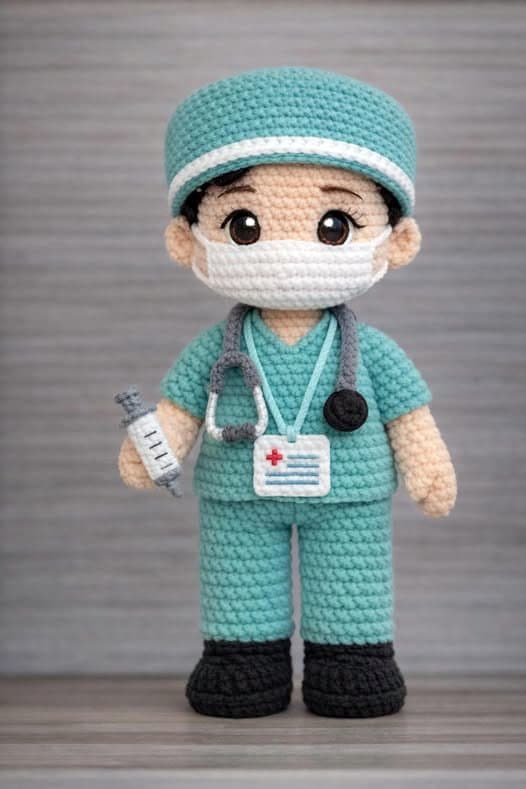 Amigurumi Enfermeiro
