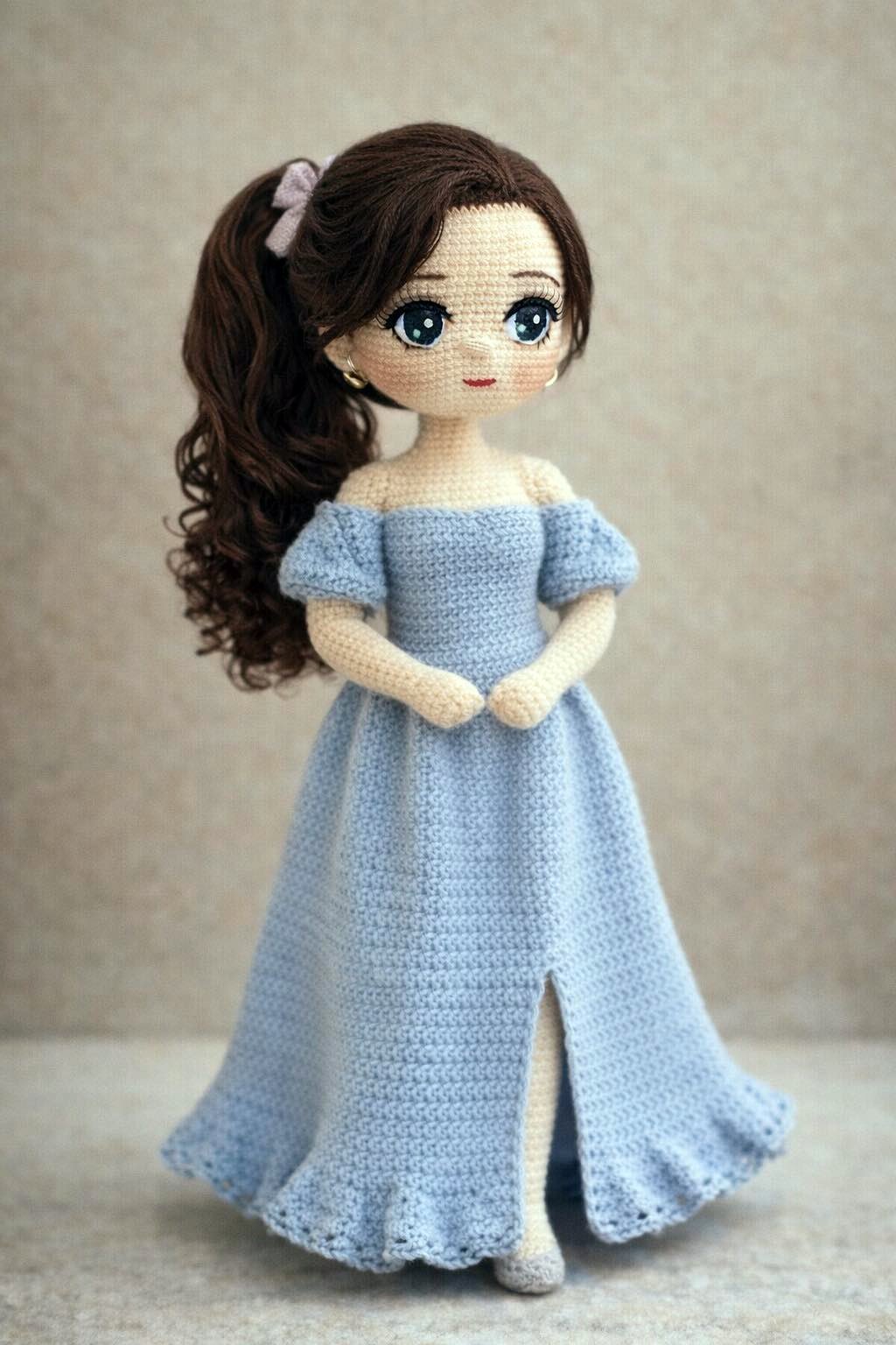 Boneca Amigurumi padrão gratuito